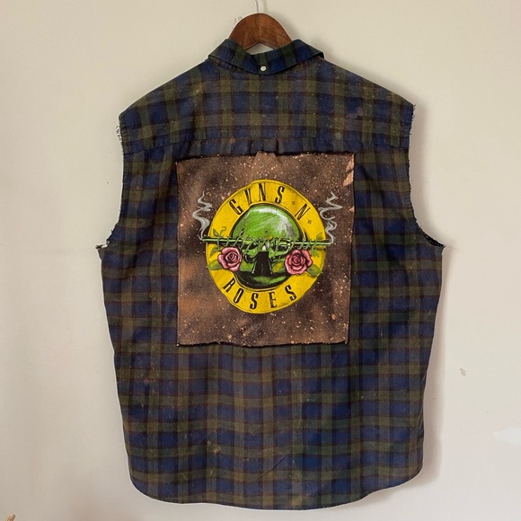 St. John's Bay Other - Guns N Roses sleeveless flannel